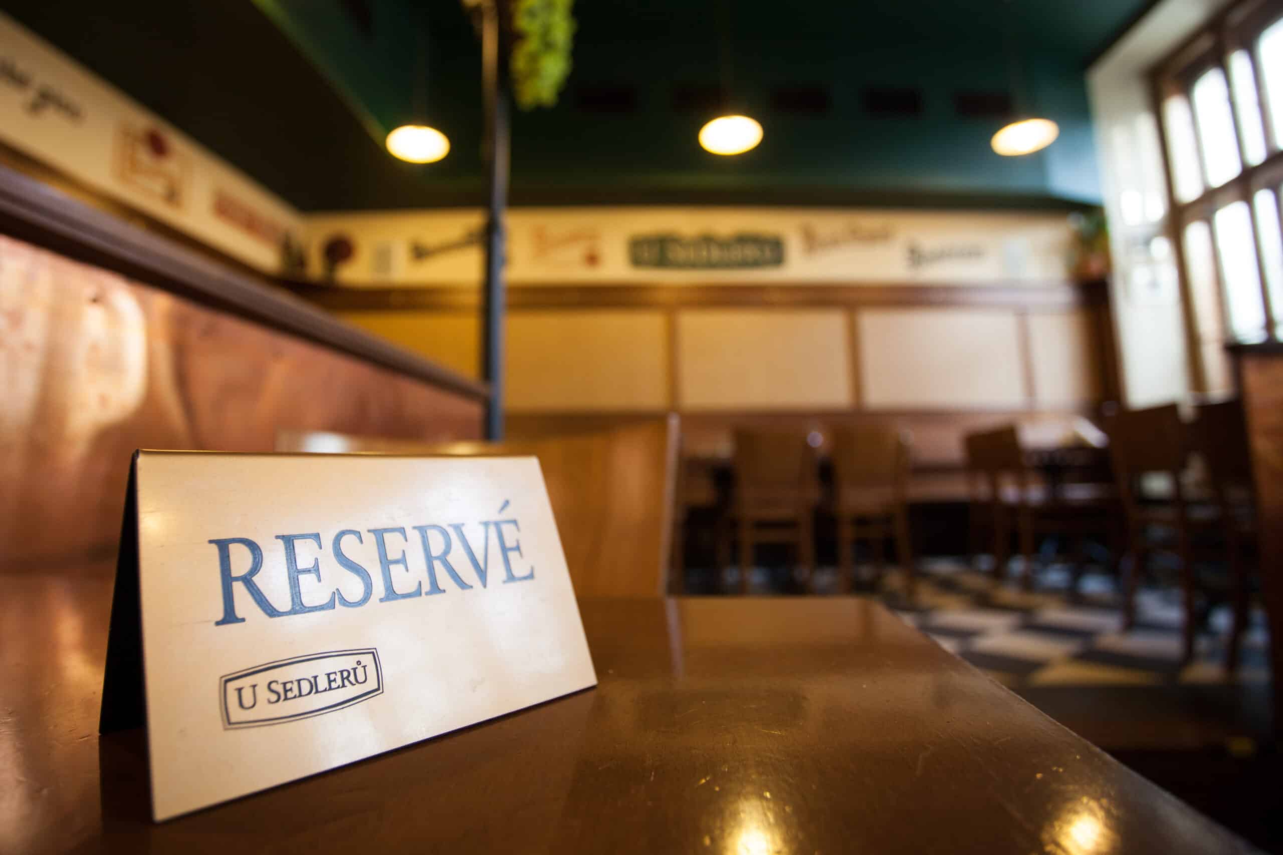 Restaurace U Sedlerů - Rezervace